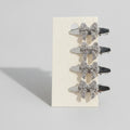 Gemstone Heart Claw Hair Clip Set - Crystal Bow – hair accessories (view 1)