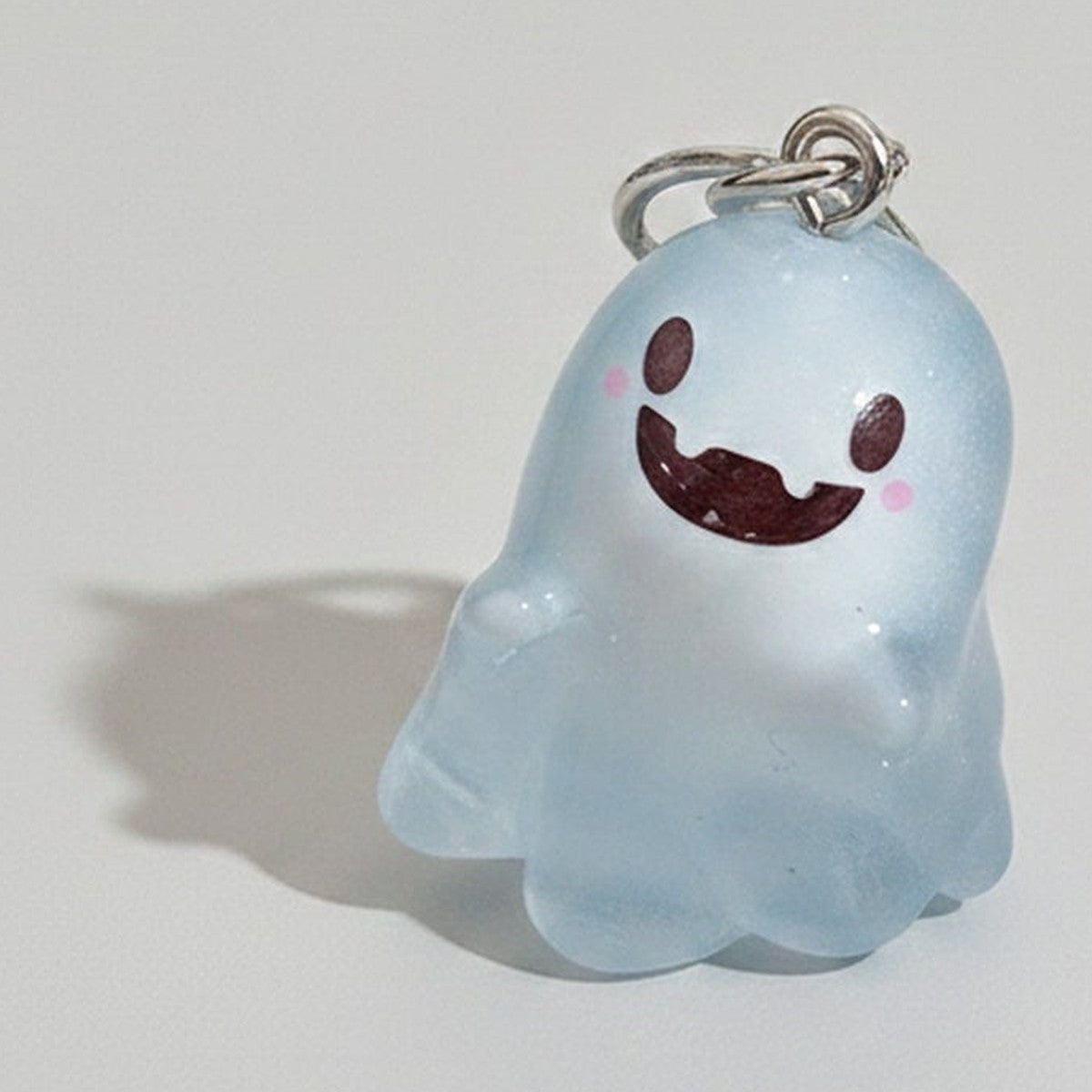 Cute Glow Ghost Bag Charm - Silver 2 – novelty & toys (view 1)