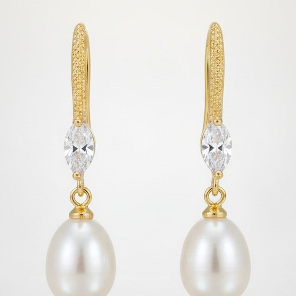 Elegant Freshwater Pearl Drop Earrings – jewelry (view 1)