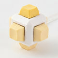 6 Side Mechanical Fidget Keychain Toy - Yellow – novelty & toys