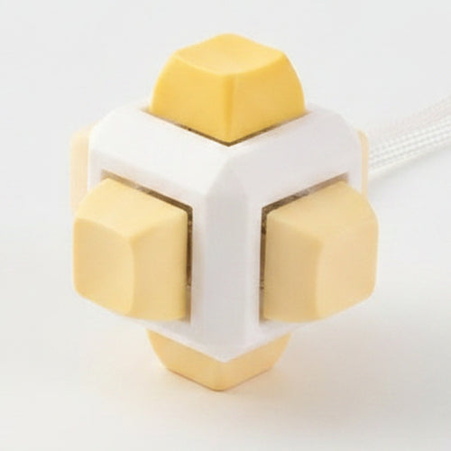 6 Side Mechanical Fidget Keychain Toy - Yellow – novelty & toys