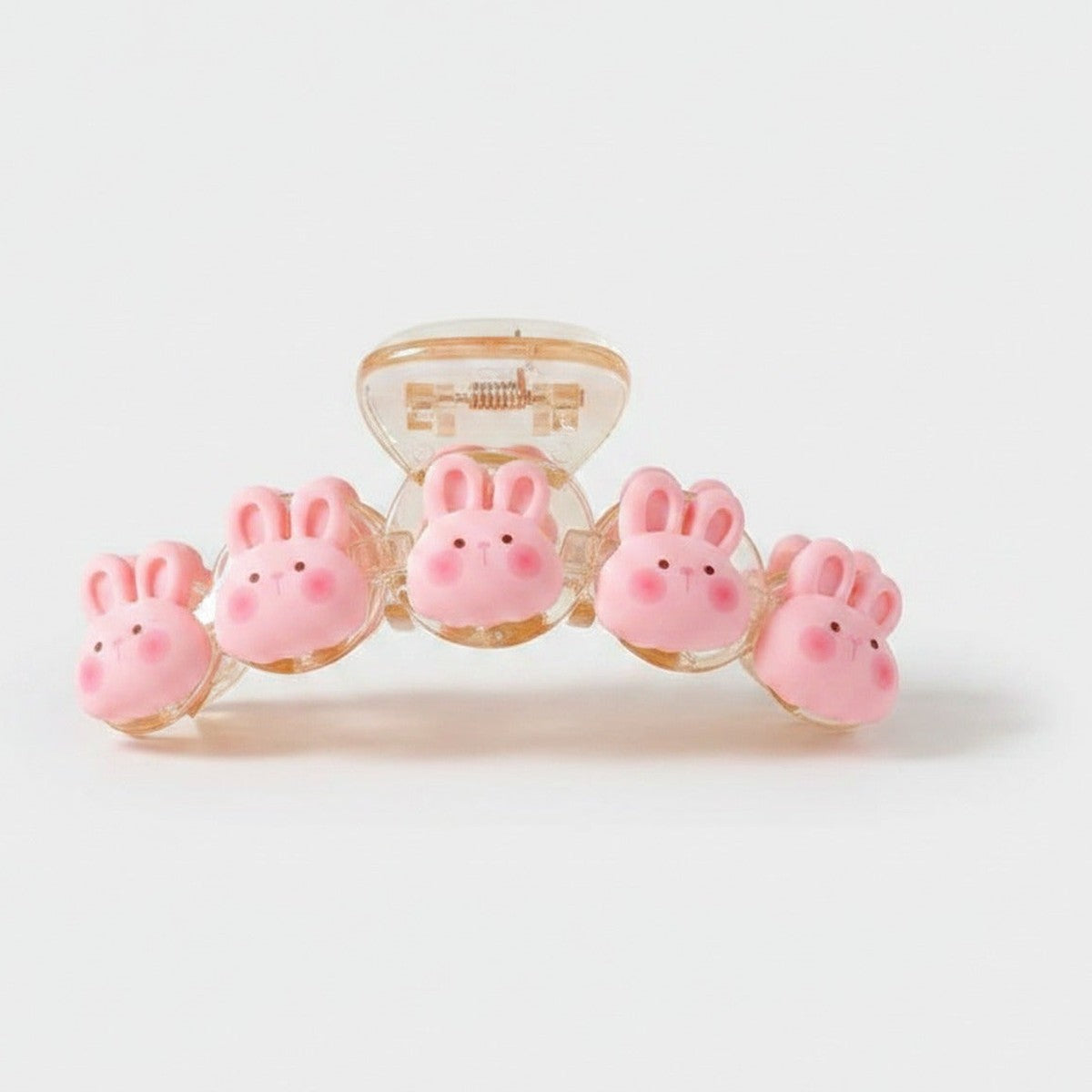 Pink Bunny Beaded Hair Claw Clip – hair accessories (view 1)