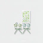 Butterfly & Star Hair Clip Set Green