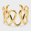 Gold Chunky Loop Statement Cuff Ring – jewelry (view 1)