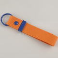 Fabric Keychain DIY Set - Orange / Royal Blue Buckle