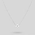 Silver Four-Point Star Pendant Necklace – jewelry (view 1)