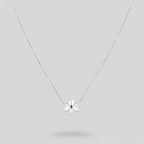 Silver Four-Point Star Pendant Necklace – jewelry (view 1)