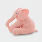 Adorable Pink Sitting Elephant Plush Pink