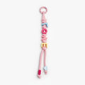 Beaded Letter Charm Keychain - Type 1