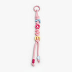 Beaded Letter Charm Keychain - Type 1