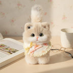 Fluffy Cat Charm DIY Kit - White