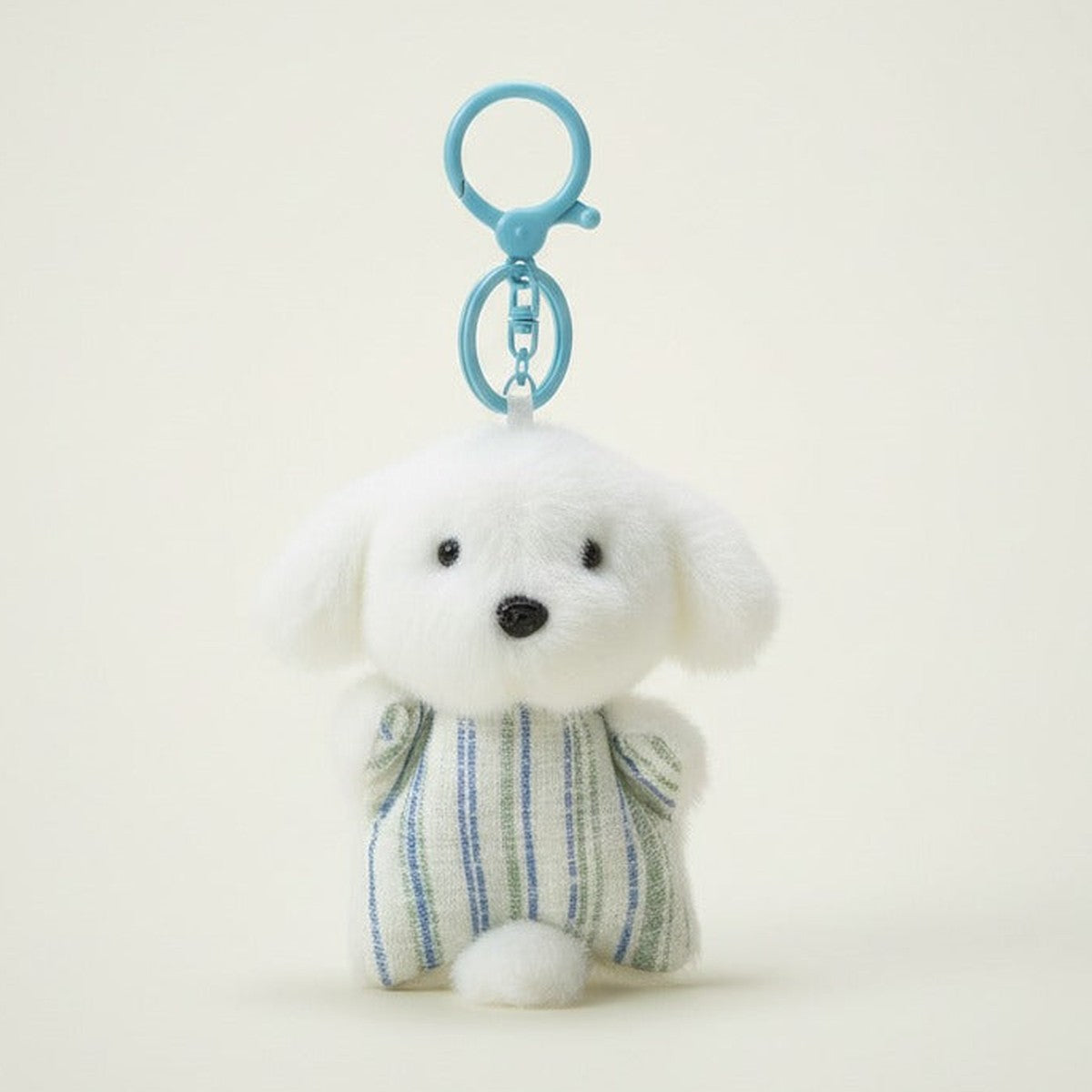 Fluffy Dog Striped Outfit Keychain – novelty & toys (view 1)