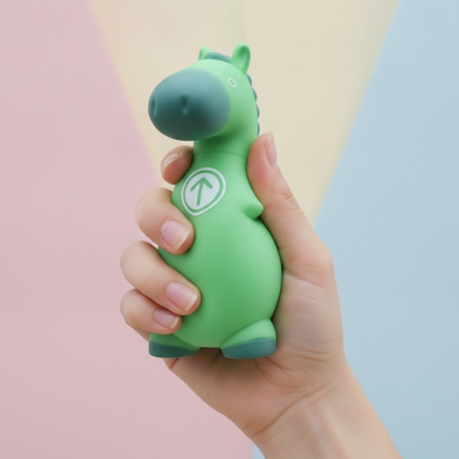 Green Horse Decompression Toy Boxed Gift - squeeze in hand
