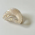 Pearl Beaded Half-Moon Hair Claw - Mermaid Pink – hair accessories (view 1)
