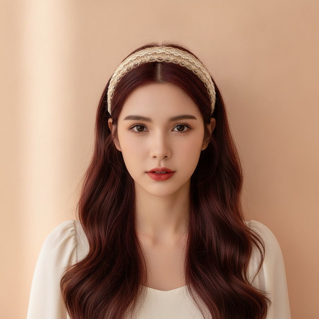 Delicate Lace Padded Headband - Type 2