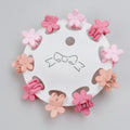 Flower Hair Clips Set - Pink Flowers – hair accessories (view 1)