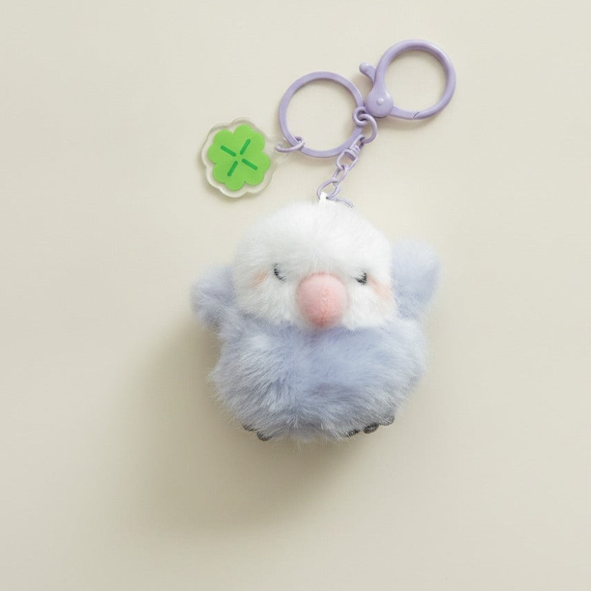 Cute Fluffy Bird Plush Keychain – novelty & toys (view 1)