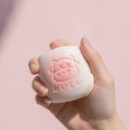 Soft Puffy Squishy Toy - Pink - squeeze in hand