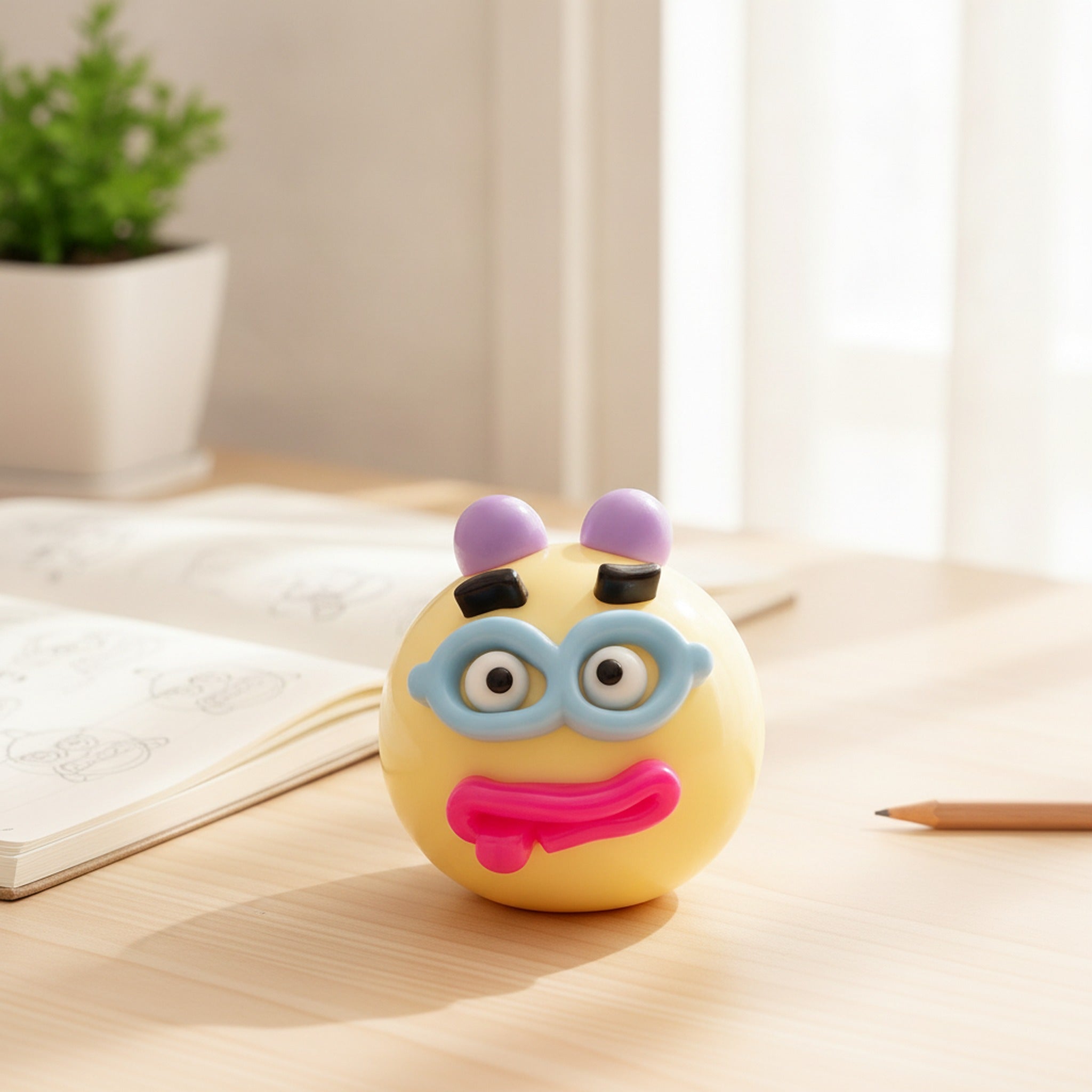 Smiley Face Mood Squishy - Yellow