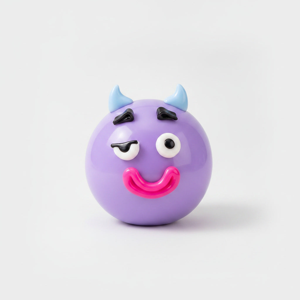 Smiley Face Mood Squishy - Blue