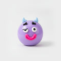 Smiley Face Mood Squishy - Blue