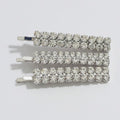 Sparkly Hair Clip Set - Silver Round Crystal – hair accessories (view 1)