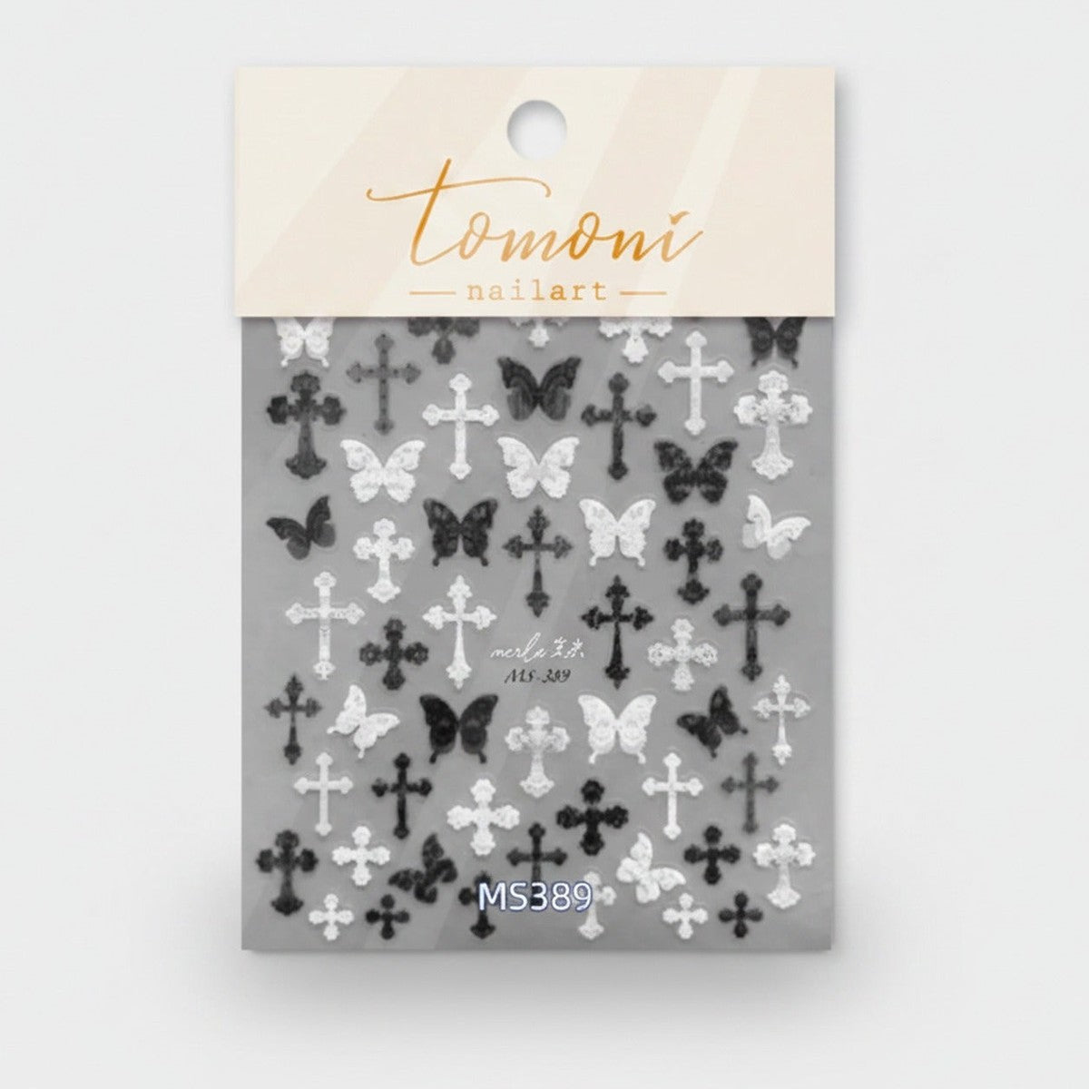 Butterfly And Cross Nail Art Stickers – Korean nail care (view 1)
