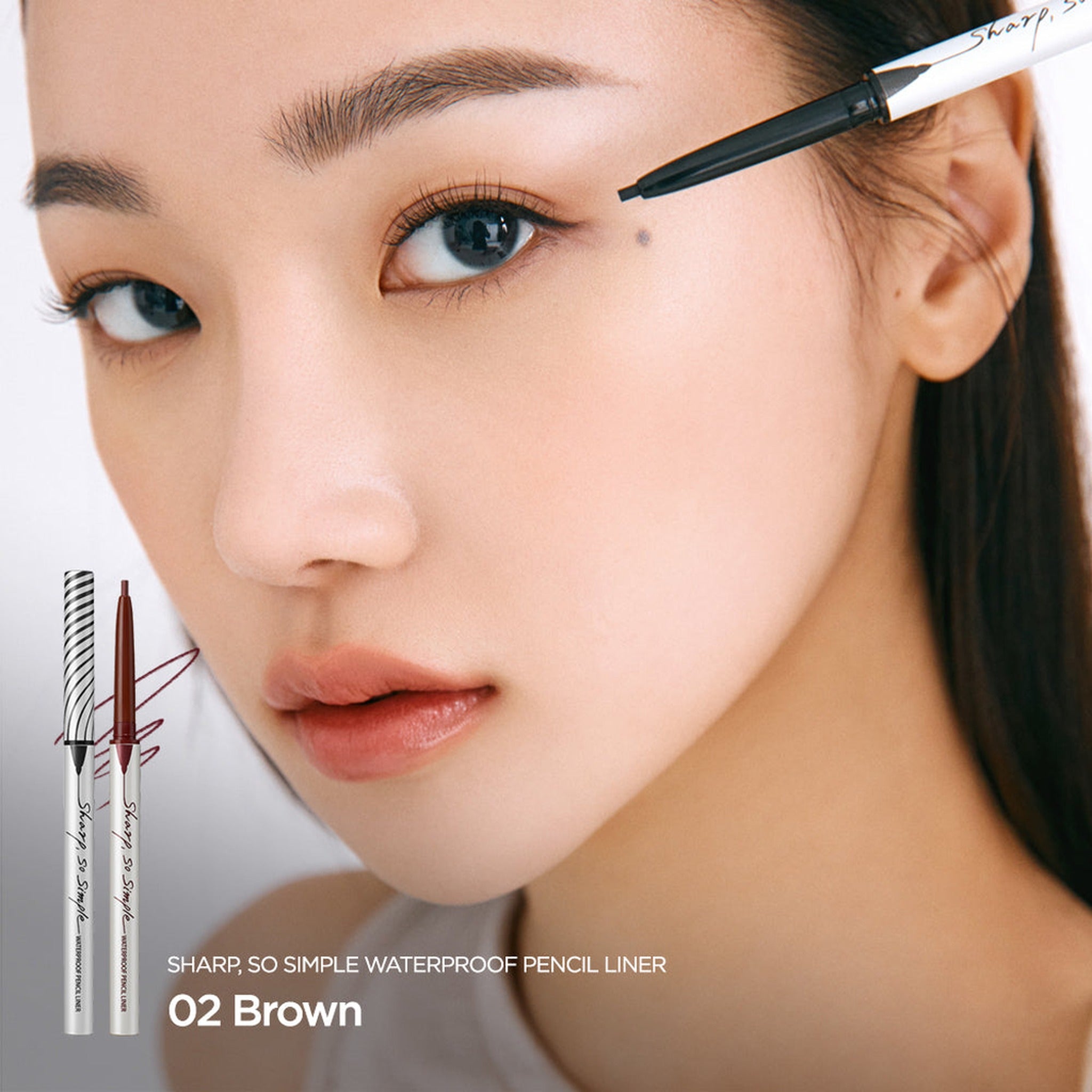 CLIO SHARP SO SIMPLE WATERPROOF PENCIL LINER 004 DARK BROWN - image 3