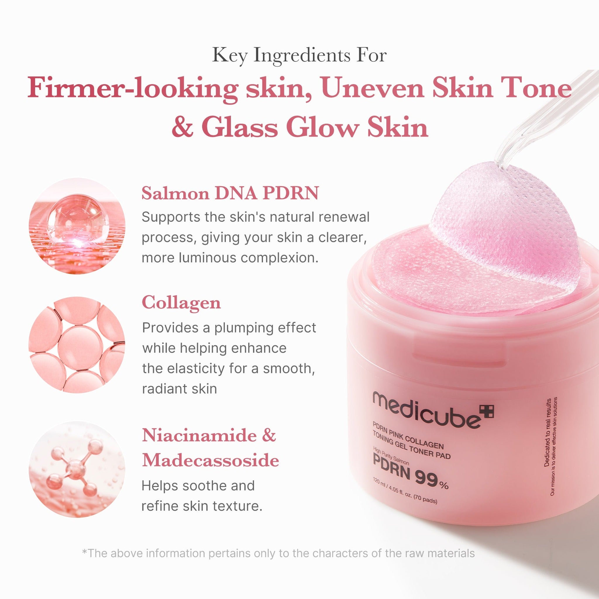 PDRN PINK COLLAGEN TONING GEL TONER PAD 70ea - image 4