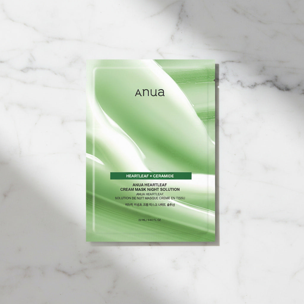 [1EA] HEARTLEAF CREAM SHEET MASK NIGHT SOLUTION 25ml - image 2