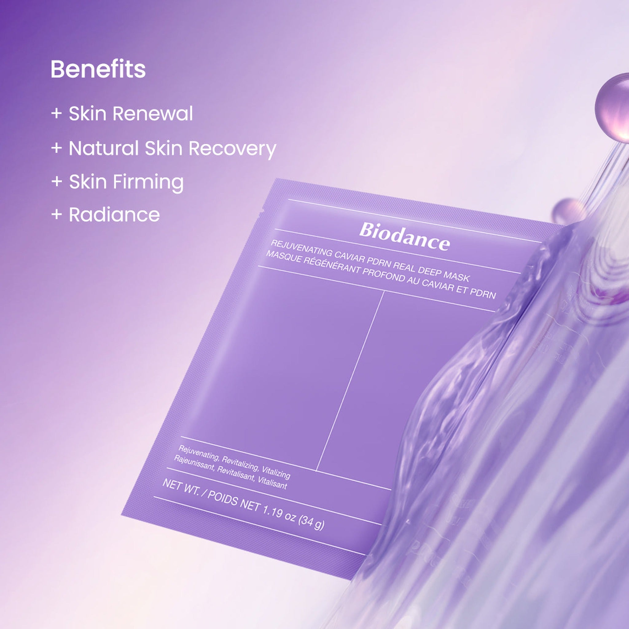 REJUVENATING CAVIAR PDRN REAL DEEP MASK 4EA - image 4