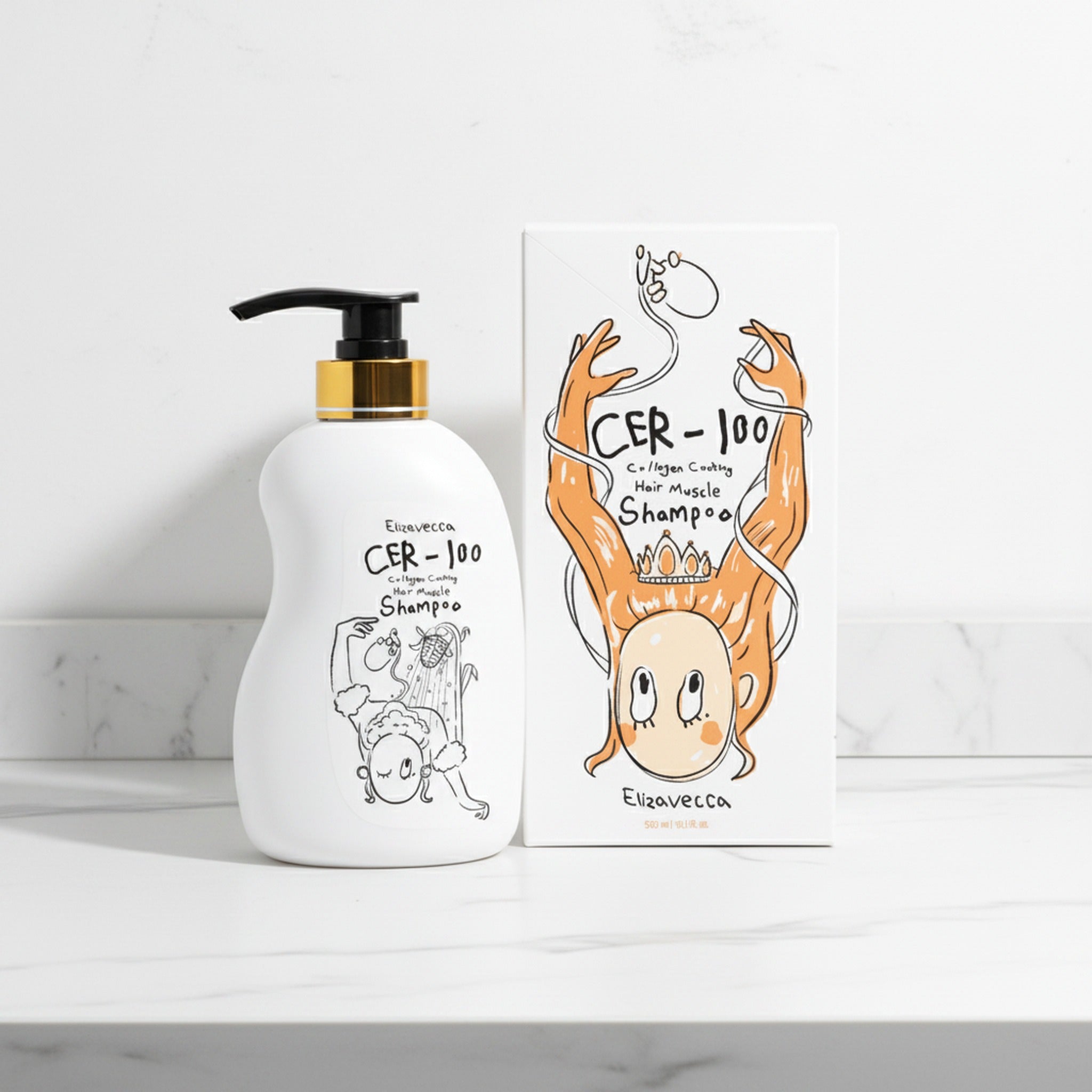 (Renew) CER-100 Collagen Coating Hair A+ Muscle Helltornado Shampoo 500ml - image 2