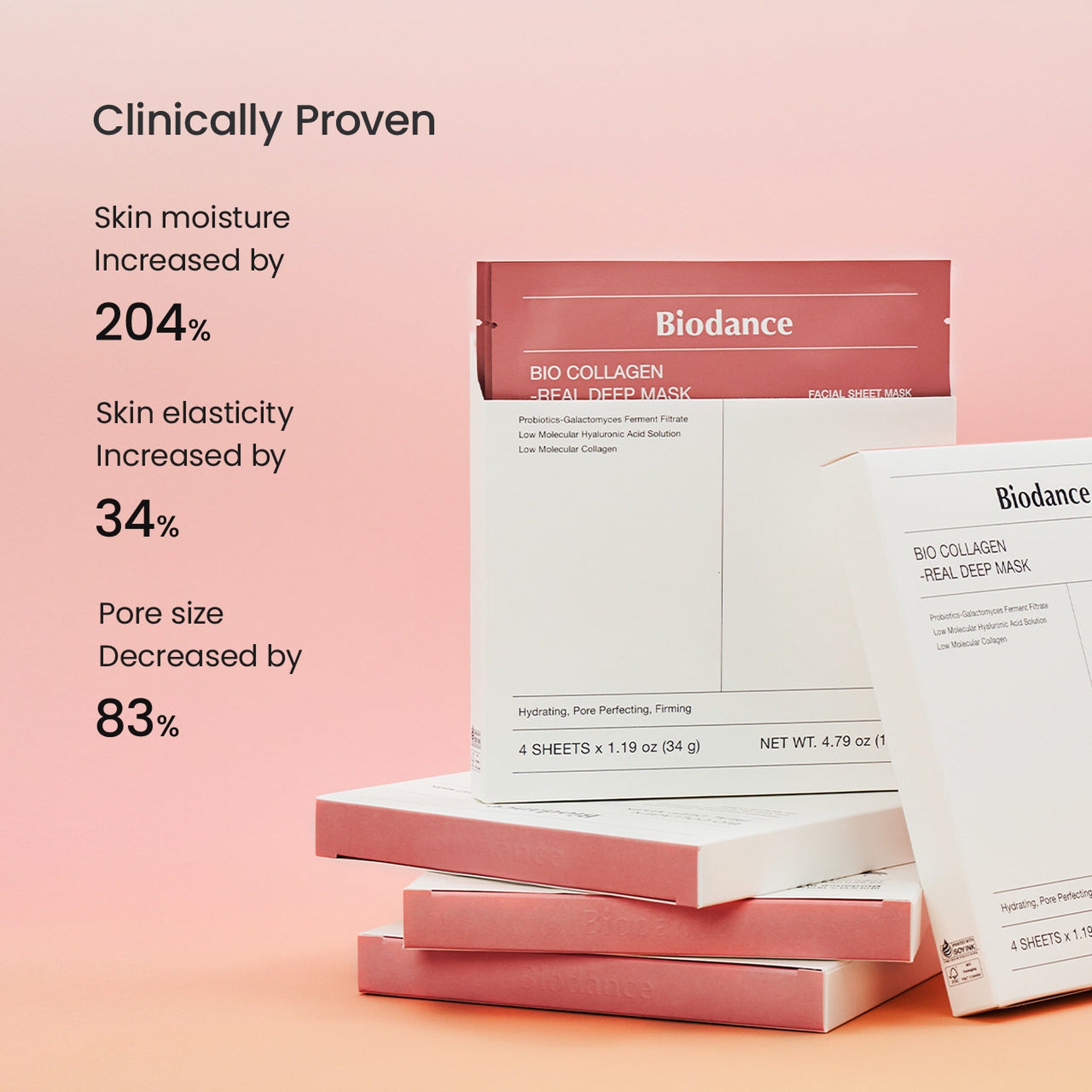 Bio Collagen Real Deep Mask 1Box (34g*4ea) - image 6