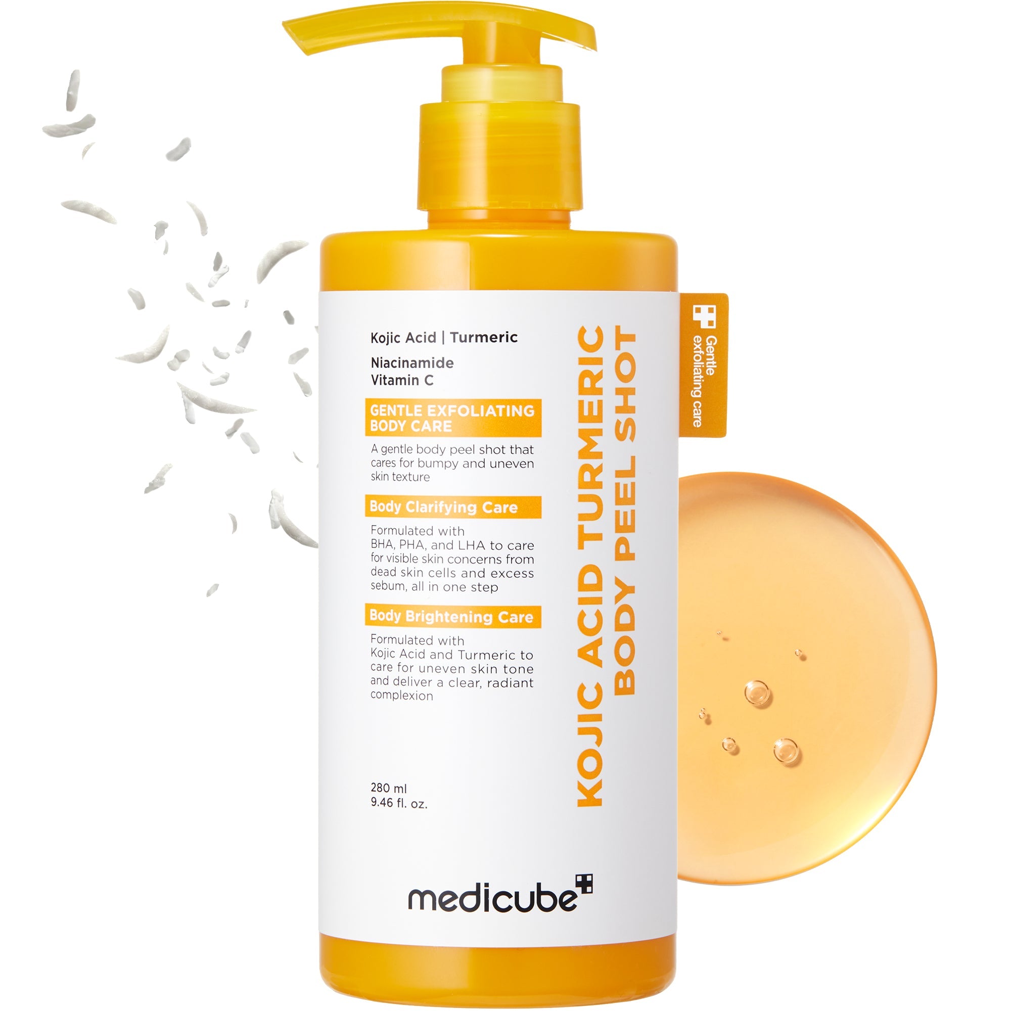 kojic-acid-turmeric-body-peel-shot-280ml-mecubs14-bops - detail 1