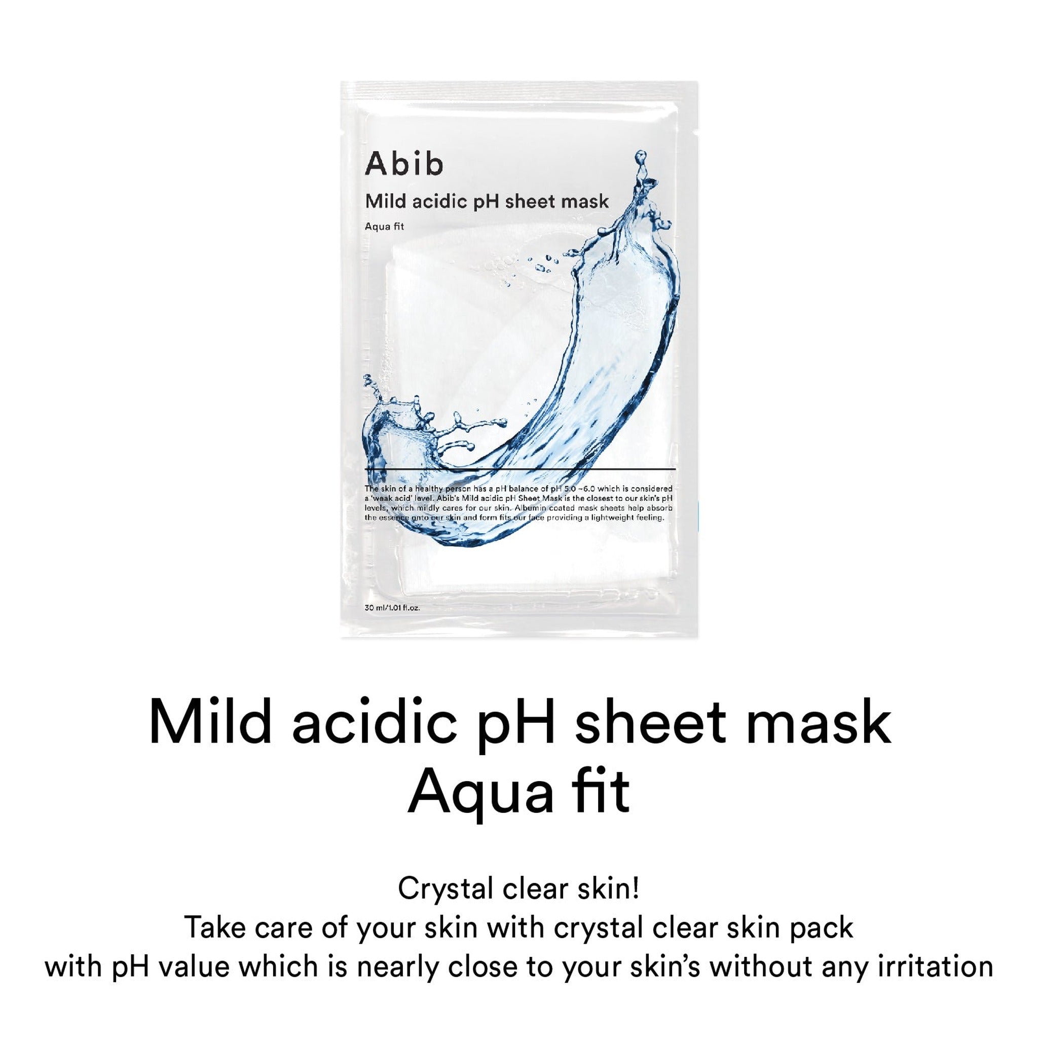 Mild Acidic pH Sheet Mask_Aqua Fit - image 2