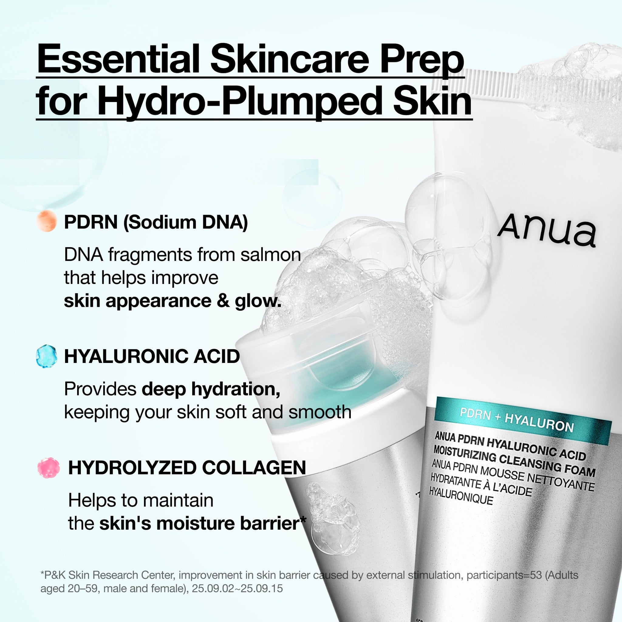 PDRN HYALURONIC ACID MOISTURIZING CLEANSING FOAM 150ml - image 5