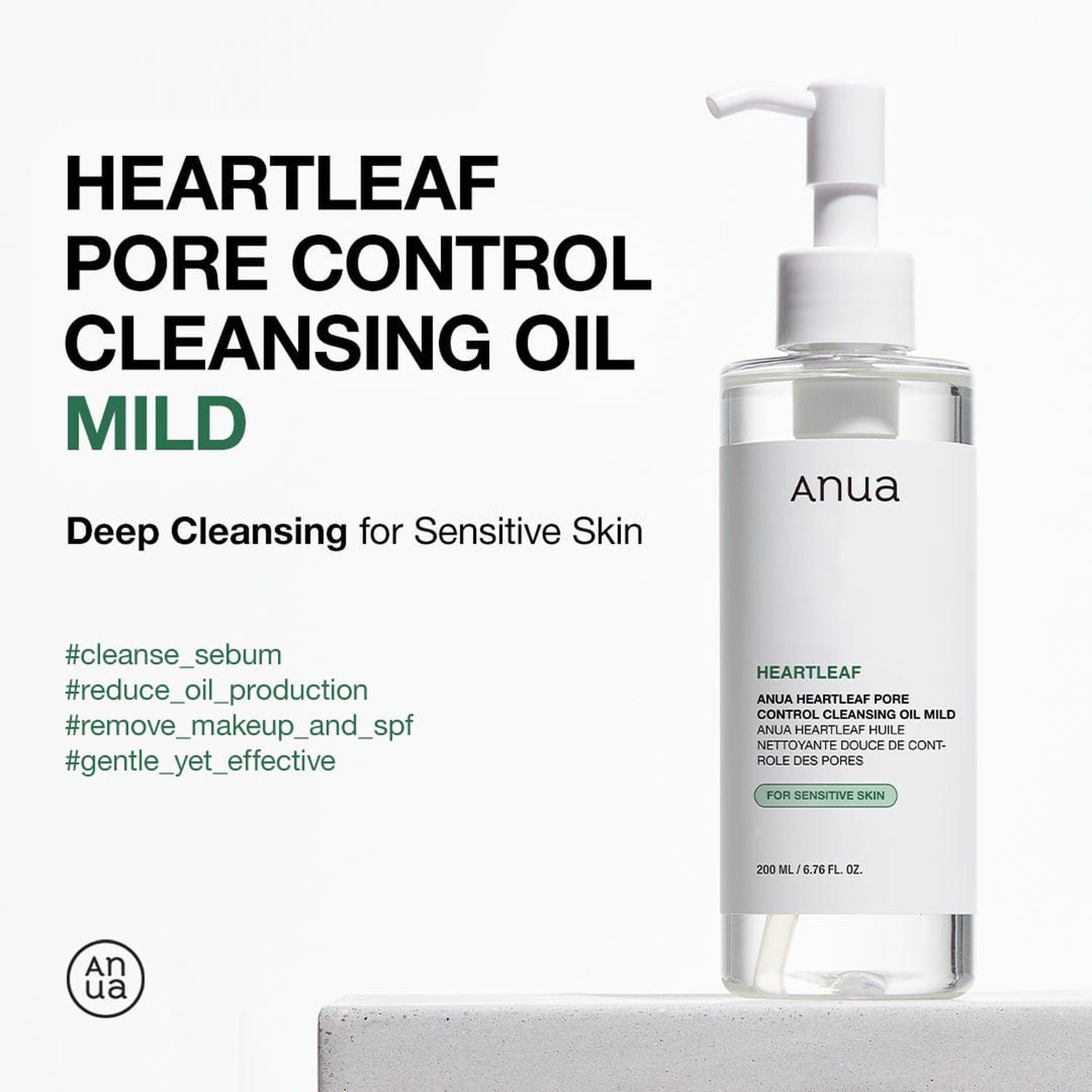 HEARLEAF PORE CONTROL CLEANSING OIL MILD 200ml - image 2