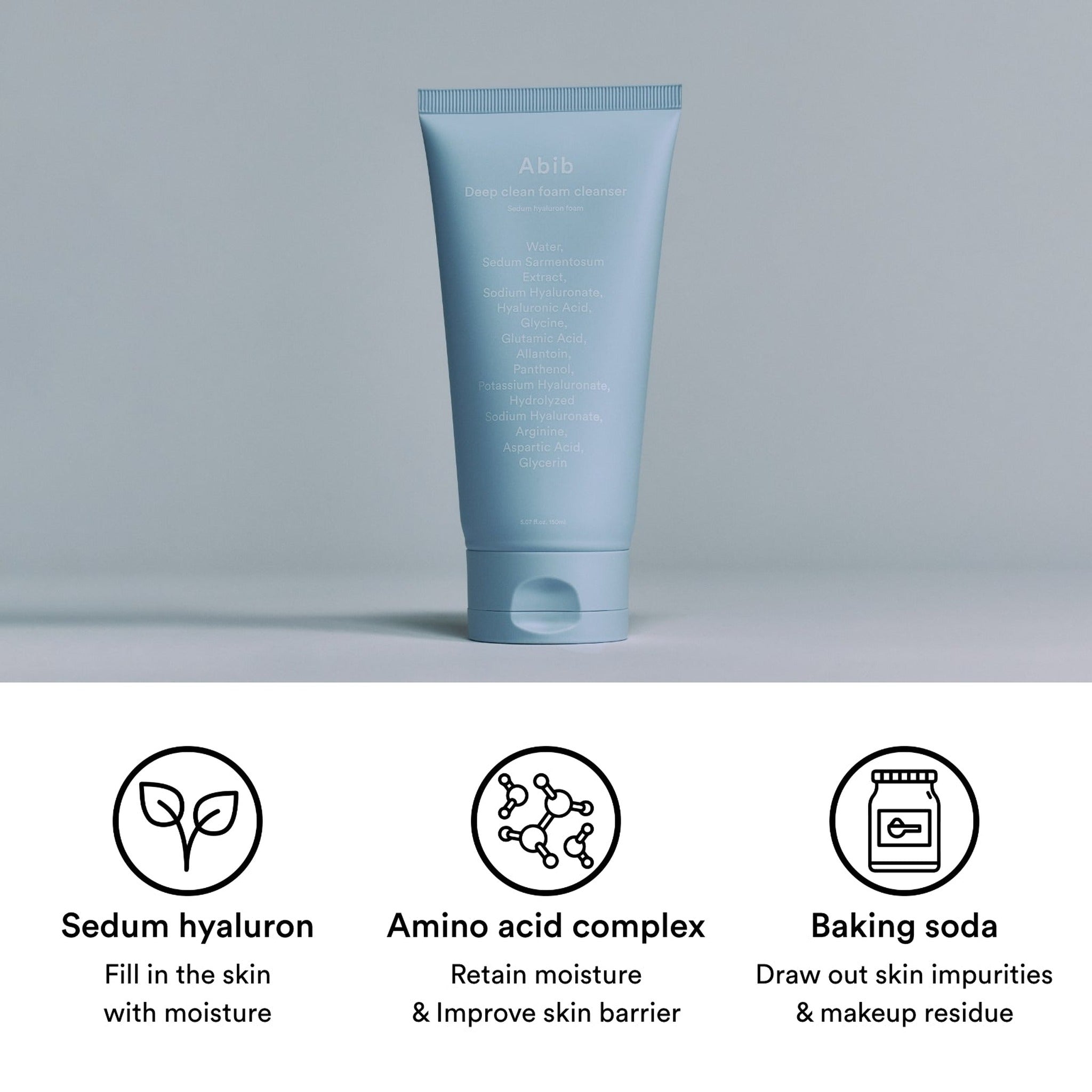 Sedum hyaluron foam_Deep clean foam cleanser 150ml - image 3