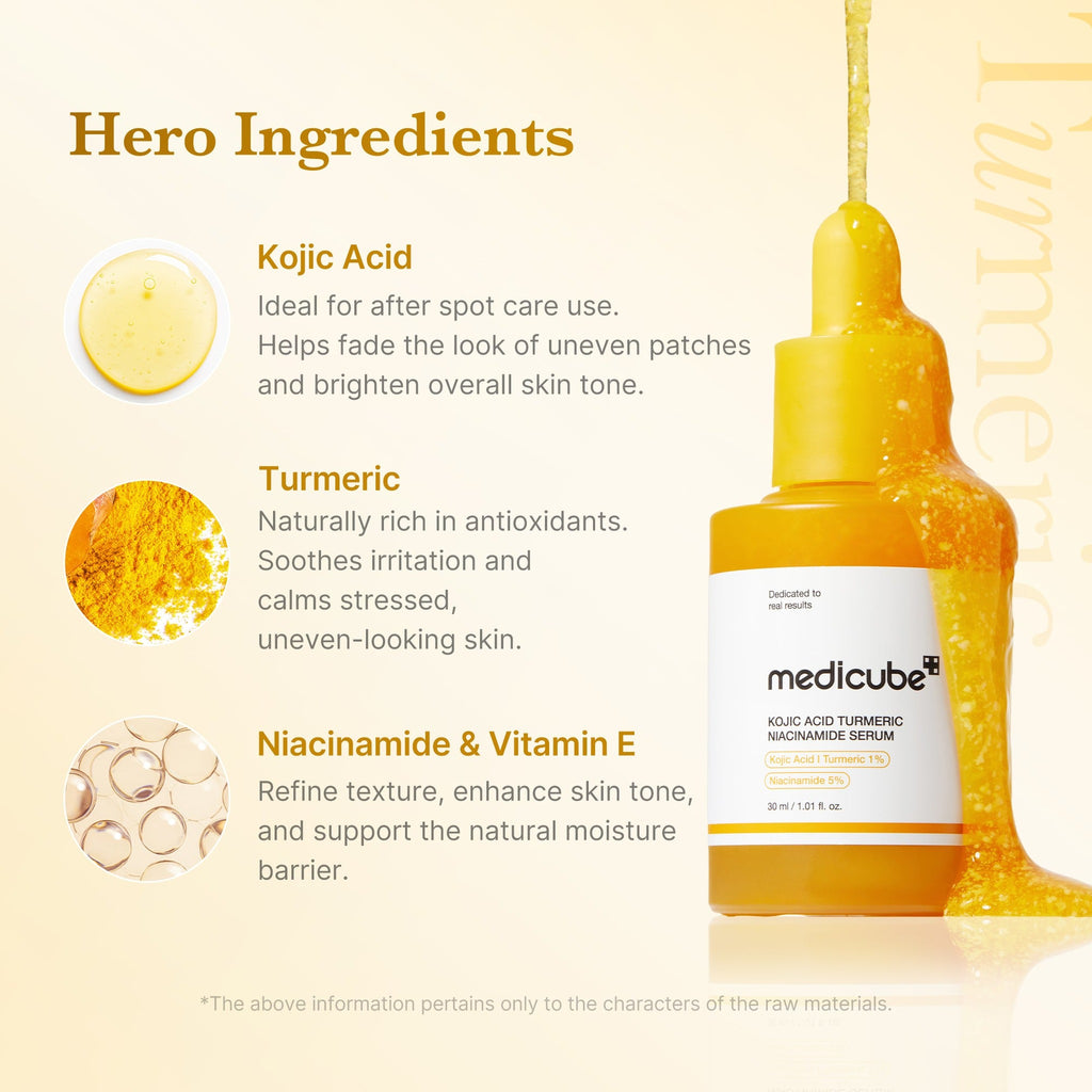 KOJIC  ACID TURMERIC NIACINAMIDE SERUM 30ML - image 3