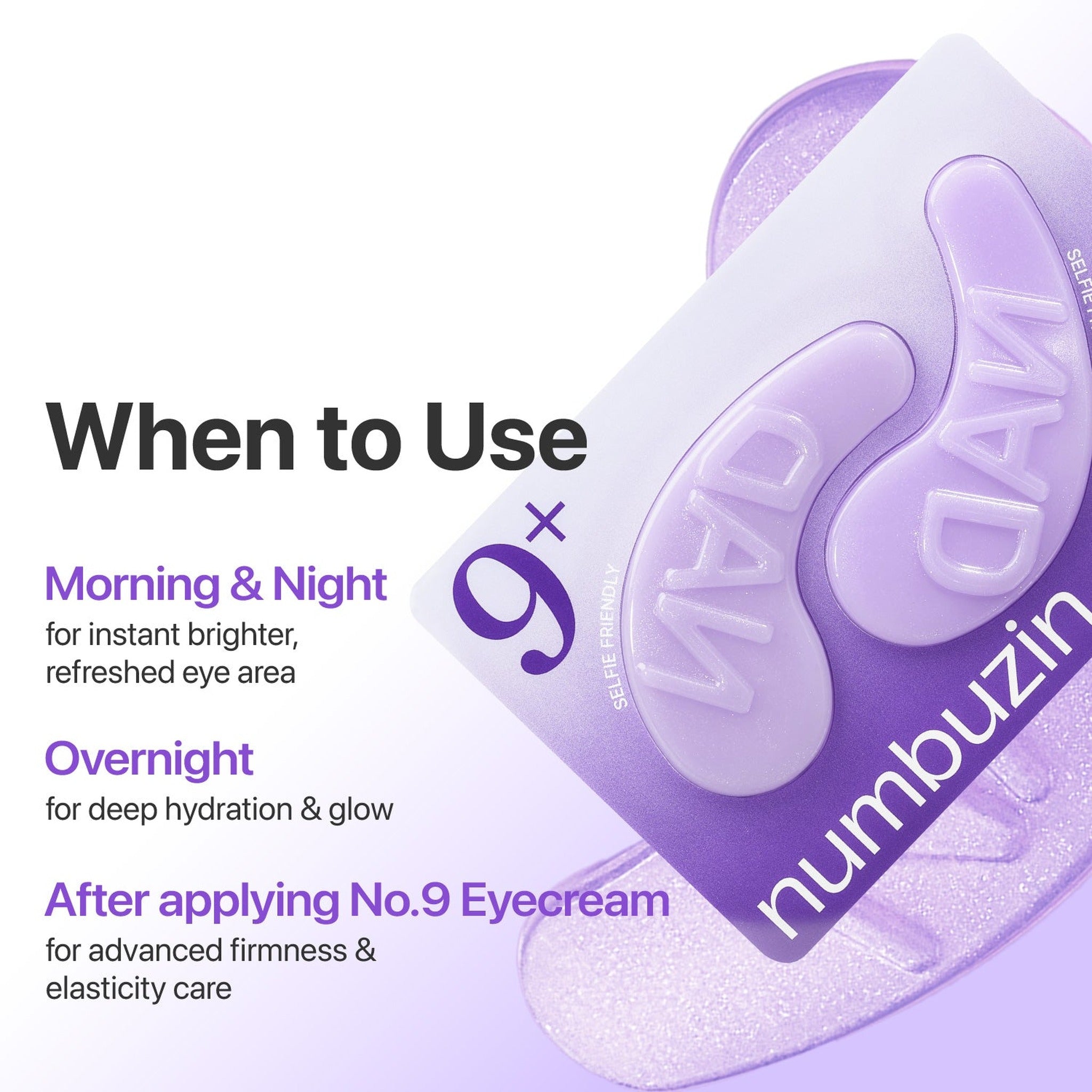 5ea) No.9 NAD Collagen Under Eye Patches - image 7