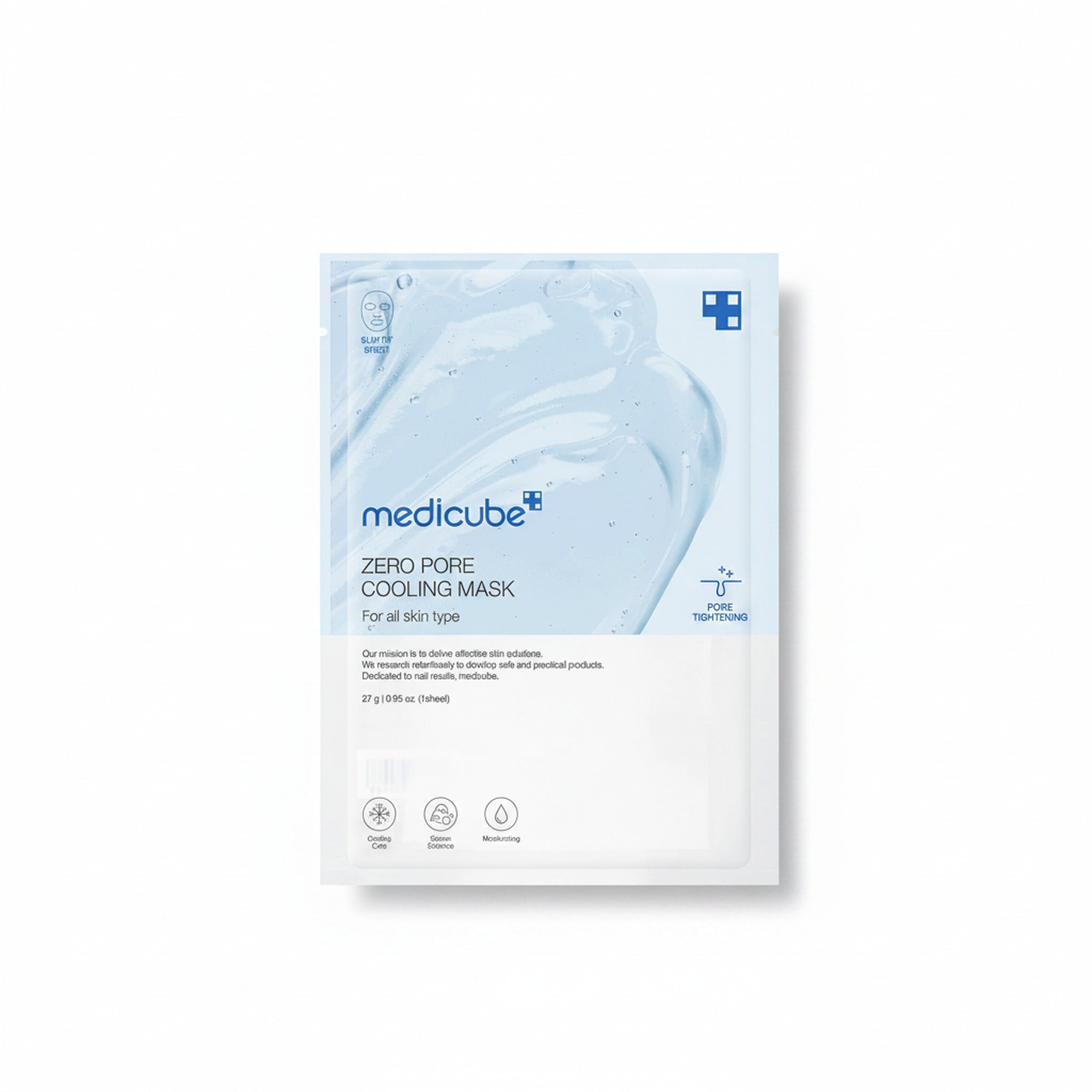 (1EA) ZERO PORE COOLING MASK 27g - image 1