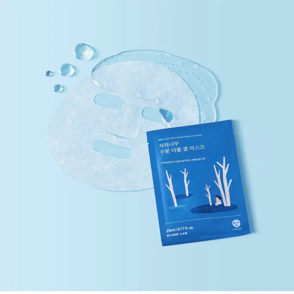 (10ea) BIRCH JUICE MOISTURIZING DOUBLE GEL MASK 23ml - image 2