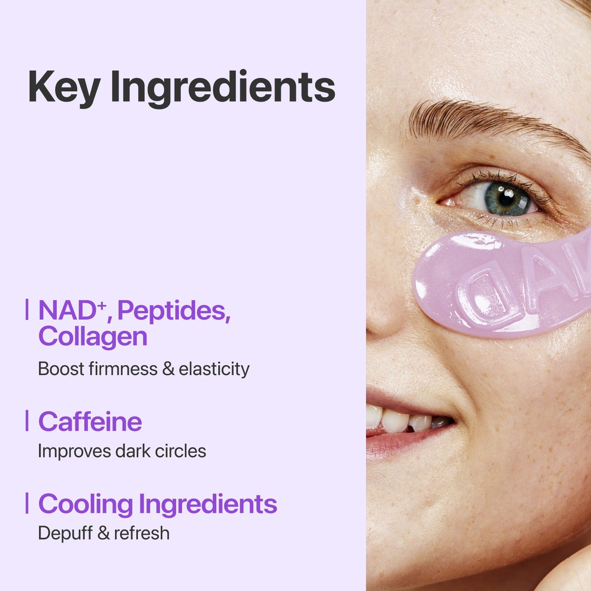 5ea) No.9 NAD Collagen Under Eye Patches - image 5
