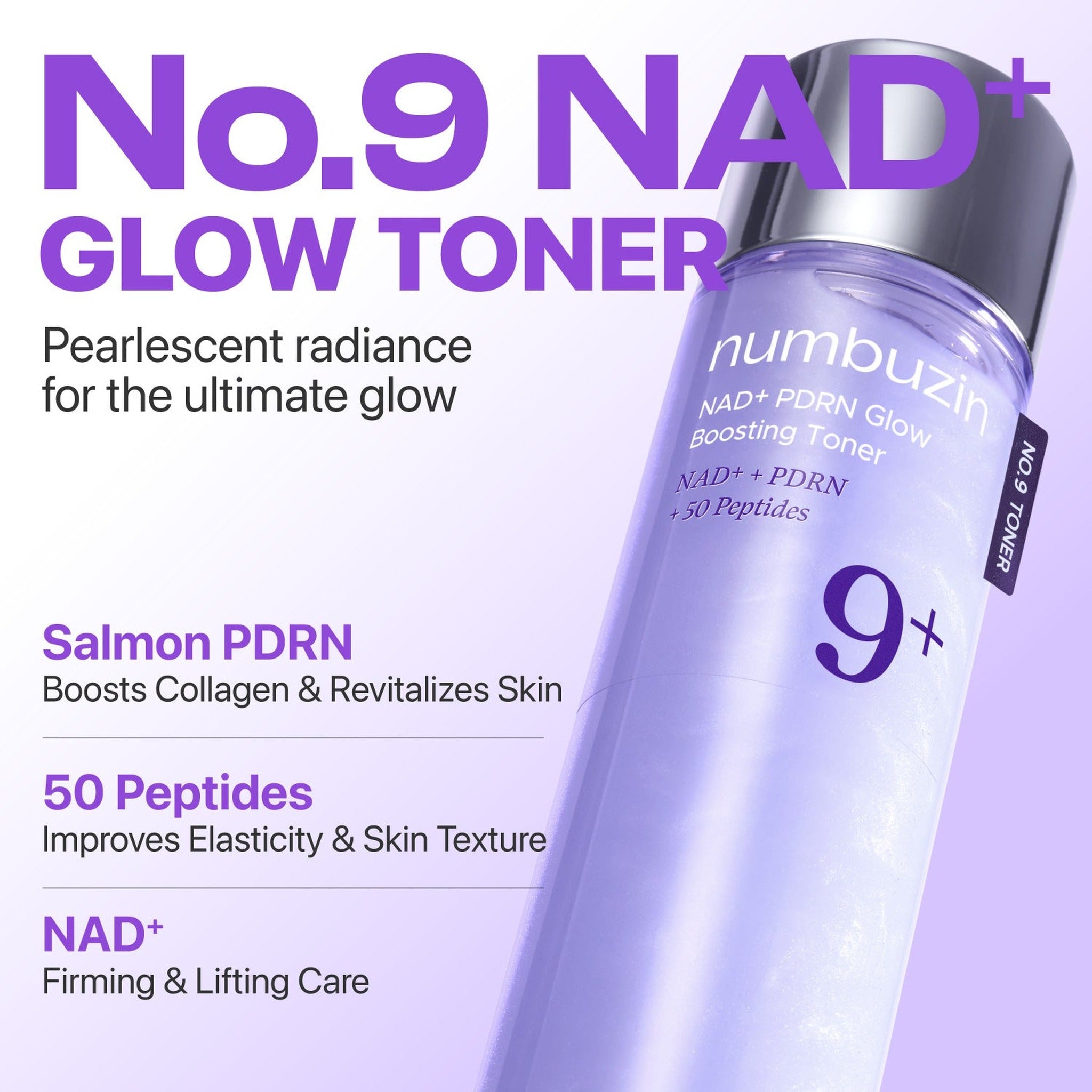 No.9 NAD PDRN Glow Boosting Toner 150ml - image 3