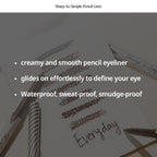 CLIO SHARP SO SIMPLE WATERPROOF PENCIL LINER 003 BLACK BROWN - image 4