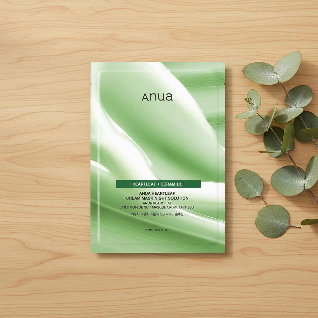 [1EA] HEARTLEAF CREAM SHEET MASK NIGHT SOLUTION 25ml - image 3
