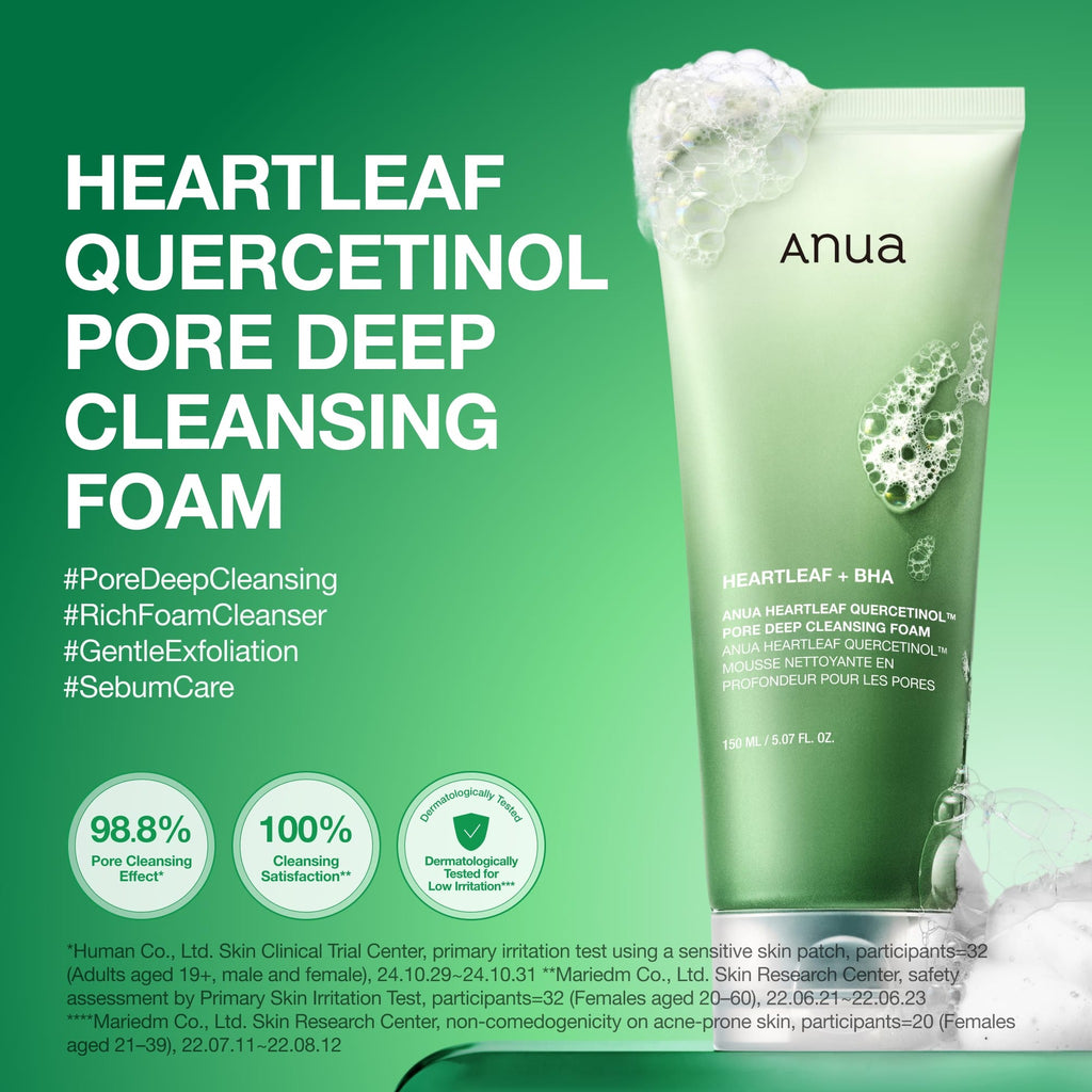 HEARTLEAF QUERCETINOL CLEANSING FOAM 150ml - image 2