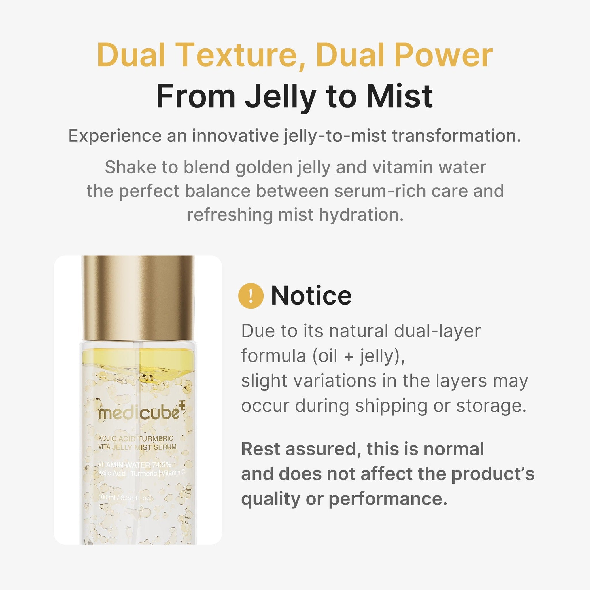 KOJIC ACID TERMERIC VITA JELLY MIST SERUM 100ml - image 7