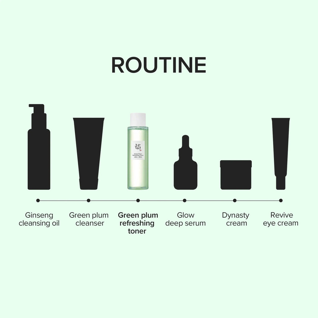 Green plum refreshing toner : AHA + BHA (150ml) - image 8