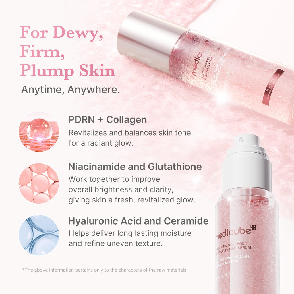 PDRN PINK COLLAGEN GLOW JELLY MIST SERUM 100ml - image 3